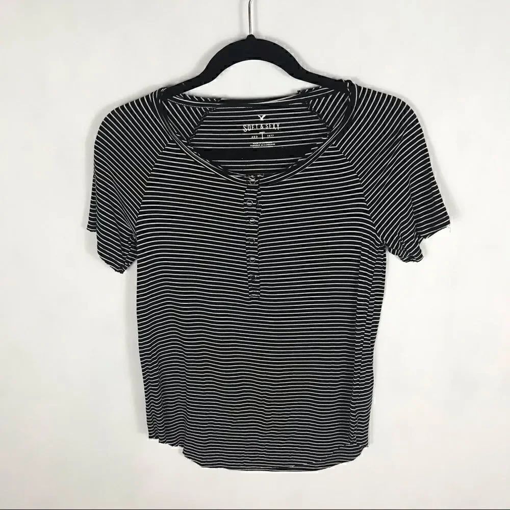 American Eagle soft and sexy tee striped